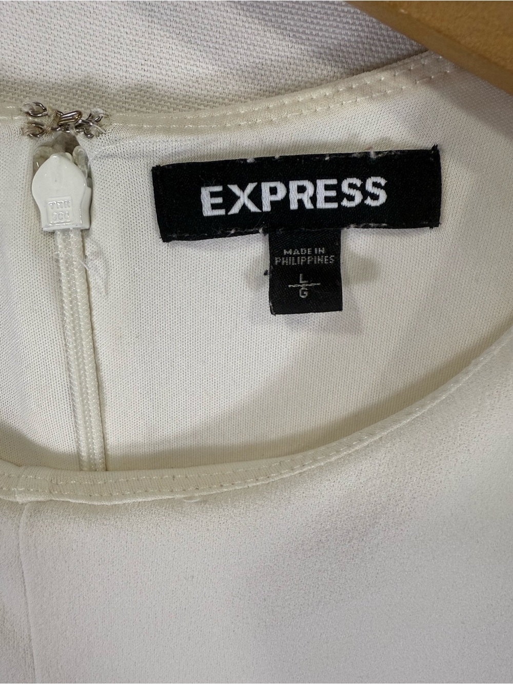 Express White Ruffle Sleeve Mini Dress - Picture 2 of 9